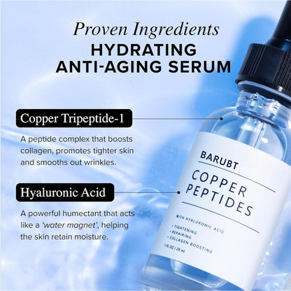 Copper Peptide Facial Serum for Plumping and Firming